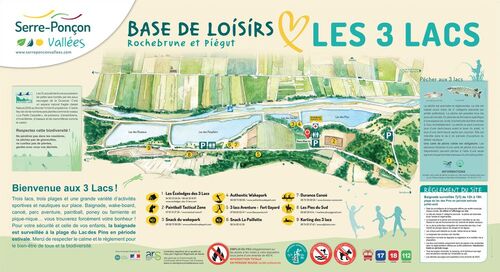 Plan de la Base de loisirs Les 3 Lacs Plan de la Base de Loisirs Les 3 Lacs