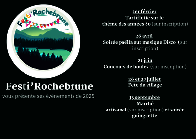 Programme Festi'Rochebrune